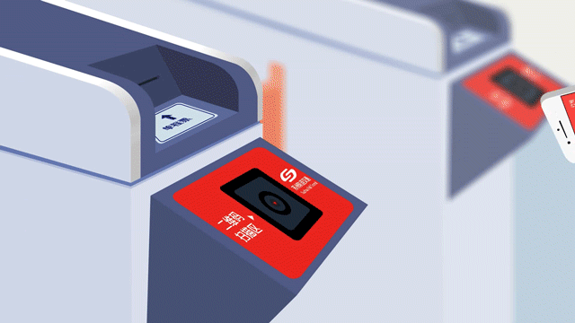 二維掃描模組嵌入閘機里面，實現(xiàn)掃碼進站